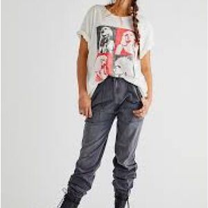MOTHER Denim wrapper patch springy ankle jeans
